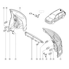 Dritte dritte Bremsleuchte für Renault Megane MK2 MK II