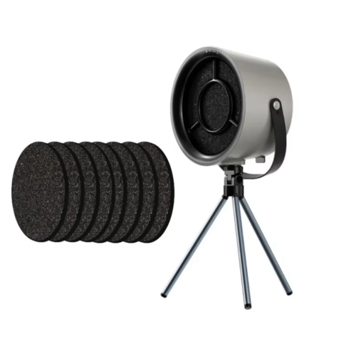 Hotte de bureau USB portable, ventilateur d'extraction noir et gris 1