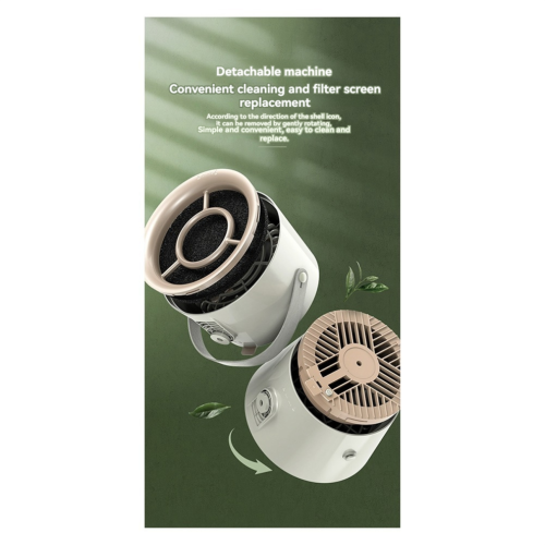 Hotte de bureau USB portable, ventilateur d'extraction noir et gris 2