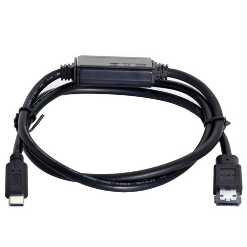 Cable ESATA a USB C Cable USB tipo C macho a ESATA Cable HDD ESATAp