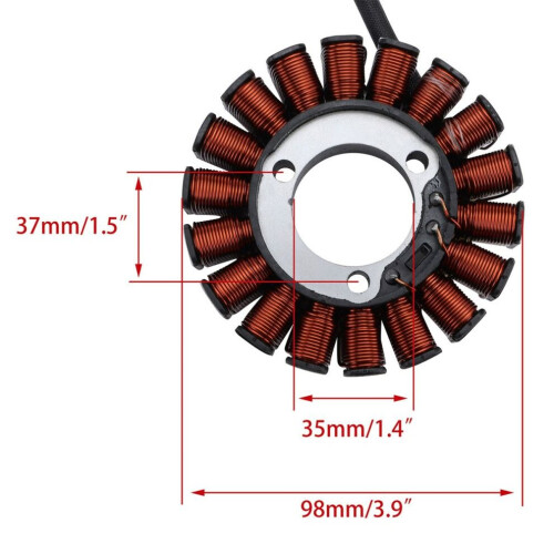 21003-0141 Motorcykelgenerator Statorspole för 1
