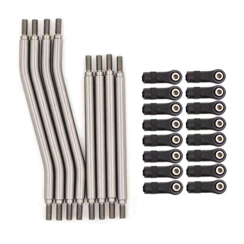 Metal Suspension Link Rod Linkage Steering Pull Rod for Axial Capra 1