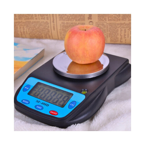 -400D Analytical Balance Laboratory Digital Scale 500G/0.01G Black 2