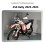 Supporto per gambe da moto, cursore anticaduta per 450 3