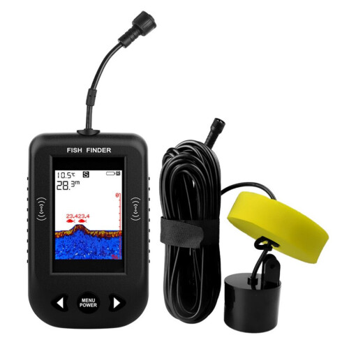 Finder Βάθος Νερού Θερμοκρασία Fishfinder για Ψάρεμα Μαύρο