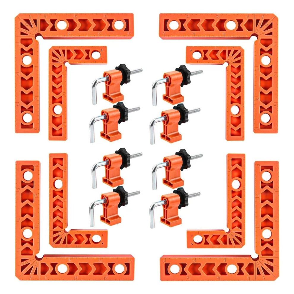 8 Corner Clamps For Woodworking, 90Degree Right Angle Clamps For Precise Positioning And Stability For Diy Projects, Multicolored Corner Clamps 9412369672308