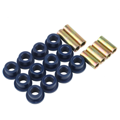 Front Lower Spring+Front Upper A Arm Suspension Bushing Kits,Blue 1