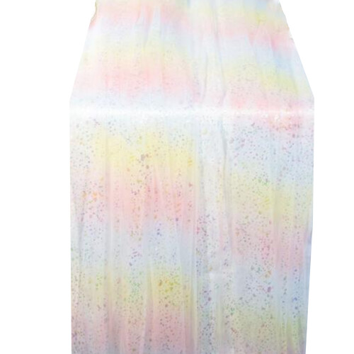 Colorful Glitters Tabletop Runner Polyester Fabric-75x275cm