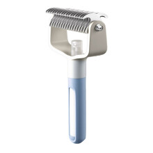 Pet Massage Comb For Gentle Deshedding And Coat Care Dog-Blue