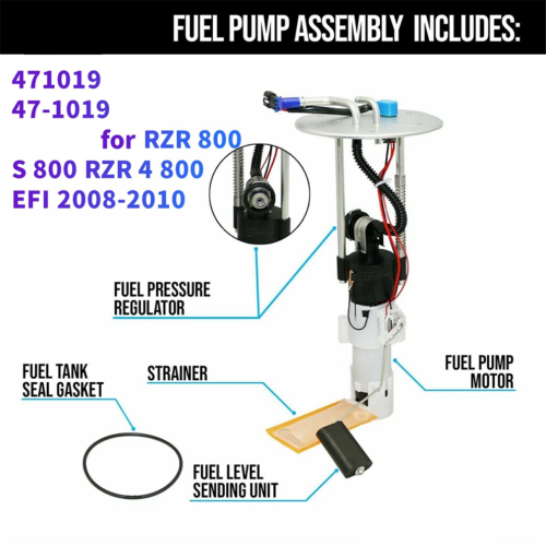 Motorcycle Fuel Pump Assembly 471019 47-1019 for 1