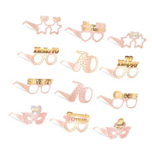 Pack of 12 Fun Photo Booth Glasses Birthday-70 years old
