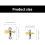 Angelköder-Set, 10-teilig, Propeller-Spinnerbait, Edelstahl, Gold, S, zum Spinnfischen 4