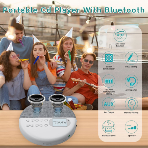 Multifunction Audio Player Dual Stereo Mp3 CD Player 1