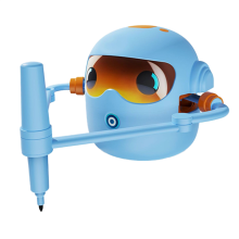 Robot dessinateur interactif éducatif pour enfants, jouet d'apprentissage bleu