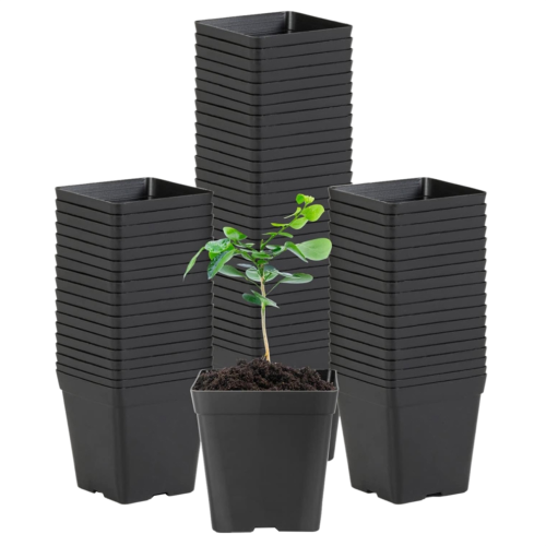 Square Seedling Pots Flexible Plastic Seedling Pots