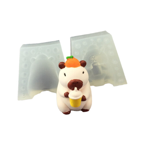 Silicone Capybaras Mould For Chocolate Sculpture Baking-1