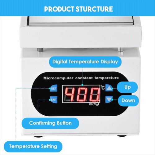 350W Soldering Hot Plate LED Microcomputer EU Plug 1