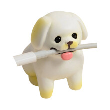 Sitting Dogs Figurines Resin Dog Statue Sculptures with Cord-5