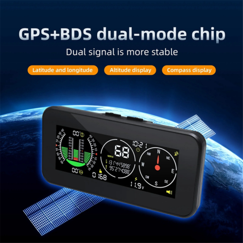 Car HUD Head Up Display Inclinometer Compass Speedometer