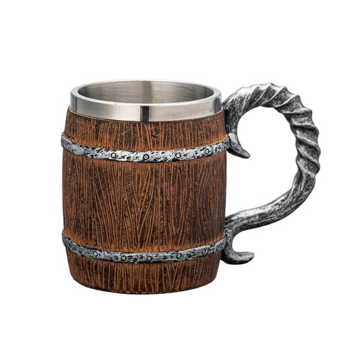 Oversized Retro Style Nonrust Steel Lined Resin Mugs For-TypeE