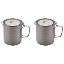 Titangryta Kopp Mugg Kastruller Bordsredskap Campingmugg Med Lock Gryta 750Ml