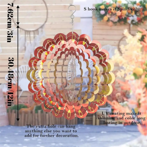 Wind Spinners Outdoor Wind Sculpture Decorative 2