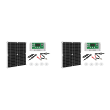 12-W-Solarpanel-Set, 50-A-12-V-Batterieladegerät mit Regler für Wohnwagen