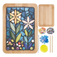 DIY Mozaïek Knutselpakket: Mozaïek Bamboe Onderzetters Kits voor Volwassenen en Beginners