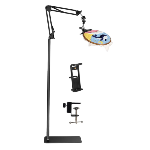 Support pour cercle à broder, support de sol pour cercle à broder/tablette/téléphone 1