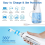Hydropulseur buccal 5 modes, rechargeable par USB, fil dentaire 4
