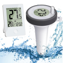 Pool Thermometer Wireless Floating Indoor and Outdoor Thermometer