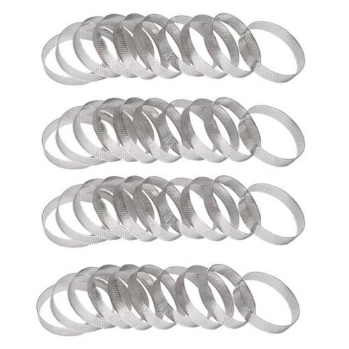 40 runde Tarteringe Backform 10 cm 2