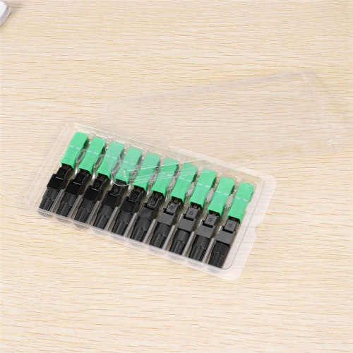 100Pcs Sc/ Component Fiber Optic Quick Connector-Black + Green 1
