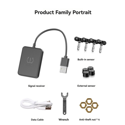 Reservdäck Intern sensor Däcktrycksövervakningssystem USB TPMS 1