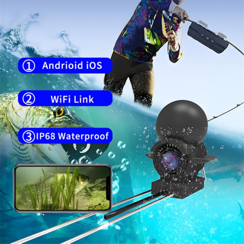 Ελαφριά κάμερα ψαρέματος στον πάγο με WiFi HD 15 μέτρα 1