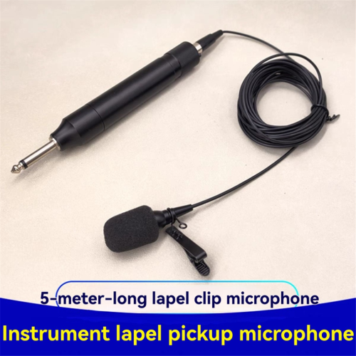 Microfono lavalier 5M, microfono portatile mono da 6,5 mm, microfono di ripresa. 1
