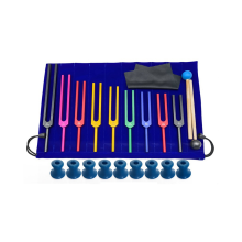 9 diapason colorati in lega di alluminio, blu