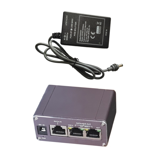 Para mini inyector divisor industrial de entrada POE de 24 V CC 1