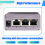 Para mini inyector divisor industrial de entrada POE de 24 V CC 4