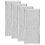 4PCS Microwave Grease Filter Aluminum Mesh Filter for 1