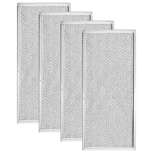 4PCS Microwave Grease Filter Aluminum Mesh Filter for