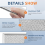 4PCS Microwave Grease Filter Aluminum Mesh Filter for 4