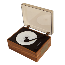 Ρετρό CD Player Επαναφορτιζόμενη Υποστήριξη CD BT USB 3.5mm AUX Φορητή C