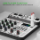 Professional D-04 4 Channel 256DSP Audio Mixer USB Studio Bluetooth 4