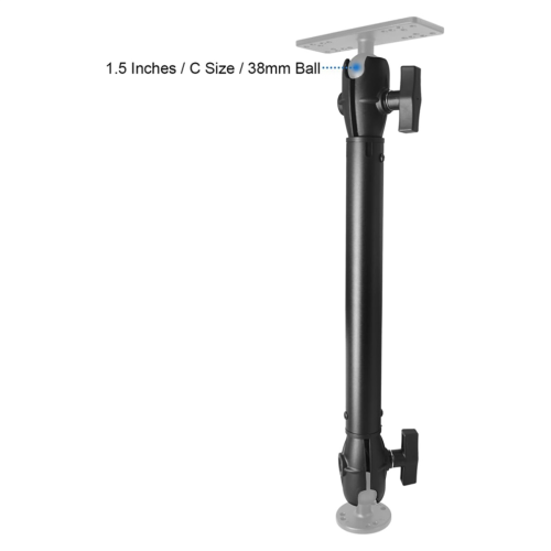 Aluminum Extension Double Socket Arm Powerful Clamp,B 2