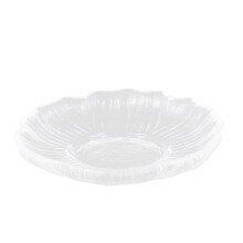 Platillo de vidrio transparente para taza de té - Plato de vidrio liviano para café y refrigerios, protector