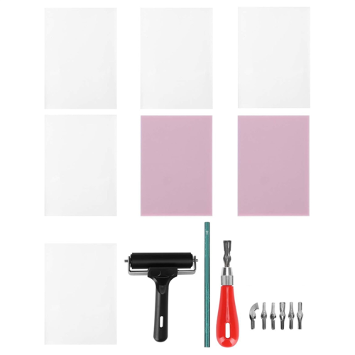 Rubber Carving Kit: Complete Stamp Block Making Set