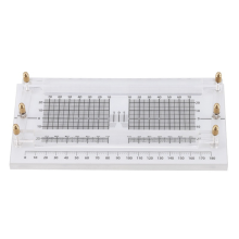 Lunettes, monture, instrument de mesure du parallélisme
