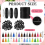 30 Sets Silicone Beaded Ring Making Kit for DIY 4
