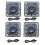 Μονάδα κάμερας 4 τεμαχίων 100 μοιρών OV9732 1MP 1280x720 30fps Μονάδα κάμερας 1